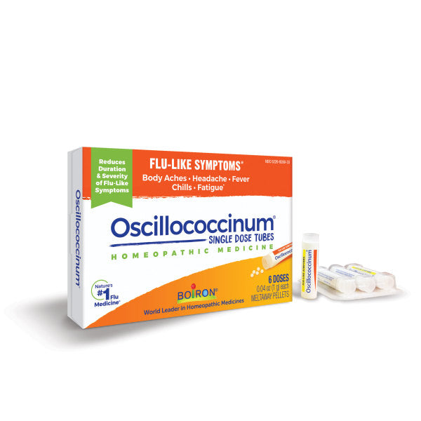 Oscillococcinum, Homeopathic Medicine for Relief of Flu-Like Symptoms, Boxes of 6, 12, or 30 Doses, Boiron