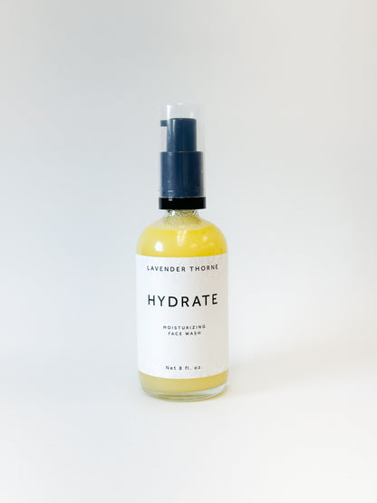 Hydrate Face Wash - Moisturizing, 8oz, Lavender Thorne