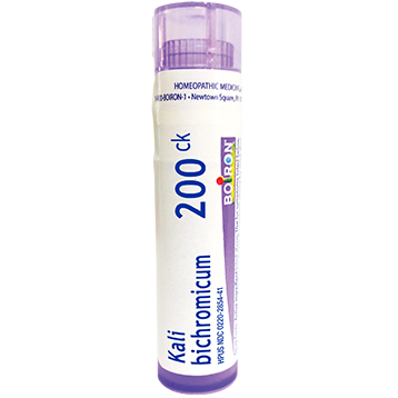 Kali Bichromicum, 30C, 200CK, Homeopathic Medicine for Colds with Thick Nasal Discharge, Boiron, 80 Pills (Pill Size #40)