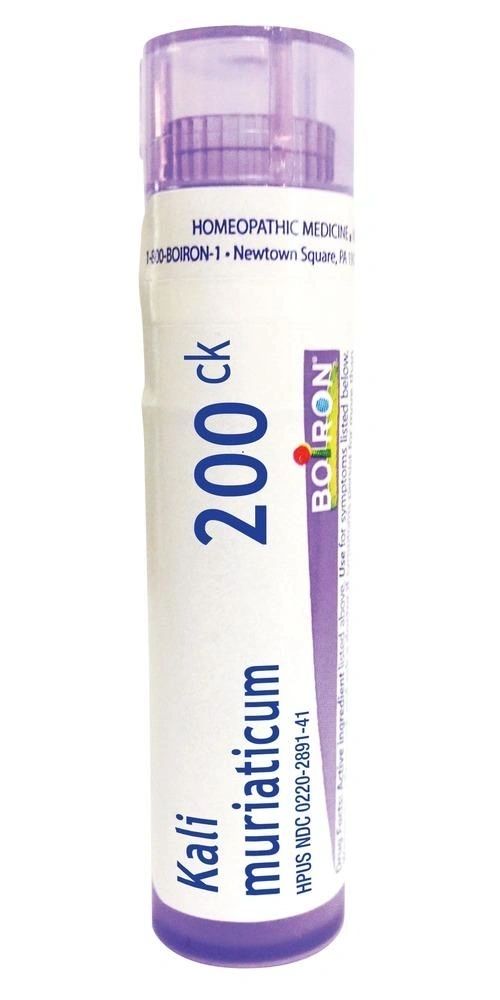 Kali Muriaticum, 30C, 200C, Homeopathic Medicine for Nasal Congestion, Boiron, 80 Pills (Pill Size #40)