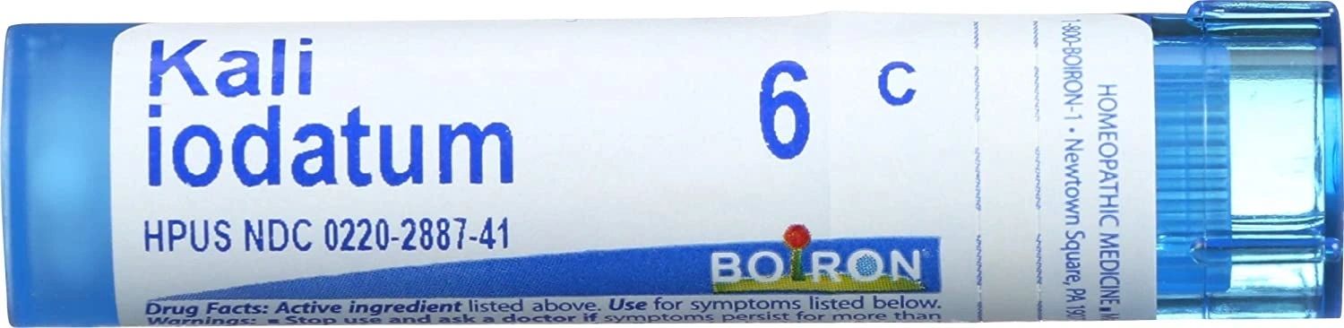 Kali Iodatum, 6C, 30C, Boiron, 80 Pills (Pill Size #40)