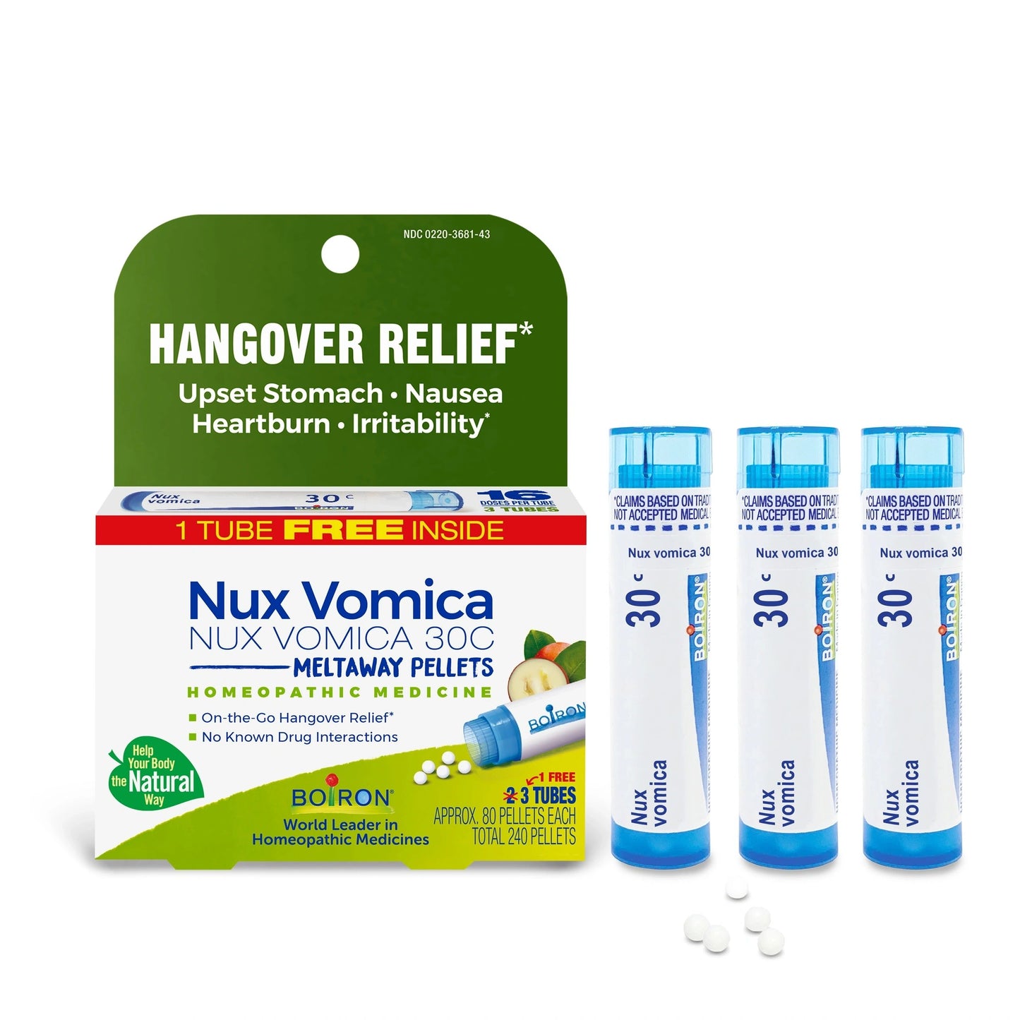 Nux Vomica 30C Bonus Pack, Buy 2, Get 1 Free