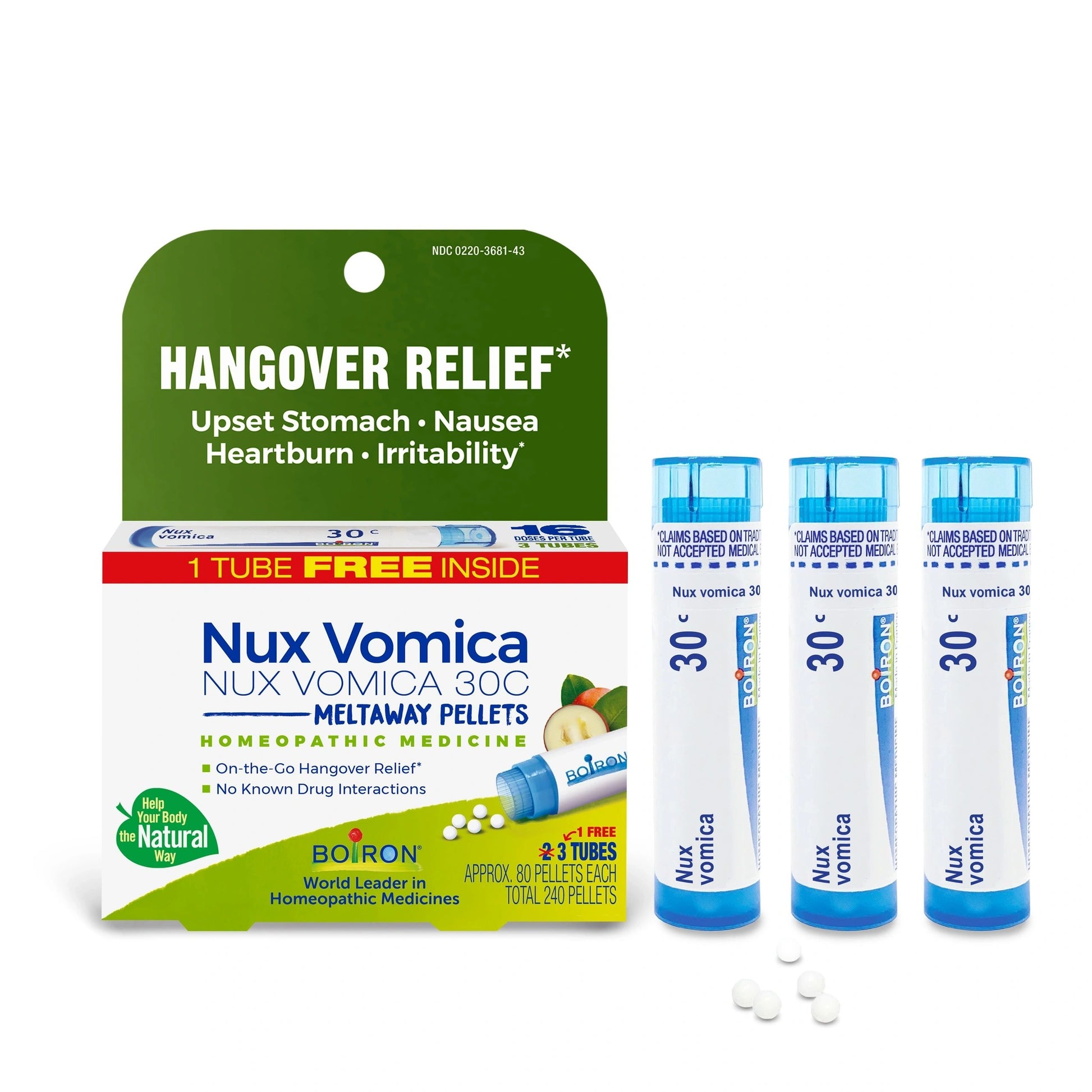 Nux Vomica 30C Bonus Pack, Buy 2, Get 1 Free