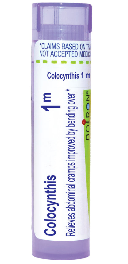 Colocynthis 30C, 200CK, 1M, Homeopathic Medicine for Abdominal Cramps Improved By Bending Over, Boiron, 80 Pills (Pill Size #40)