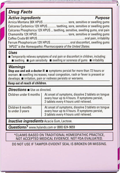 Hyland's Baby Oral Pain Relief Tablets, Daytime