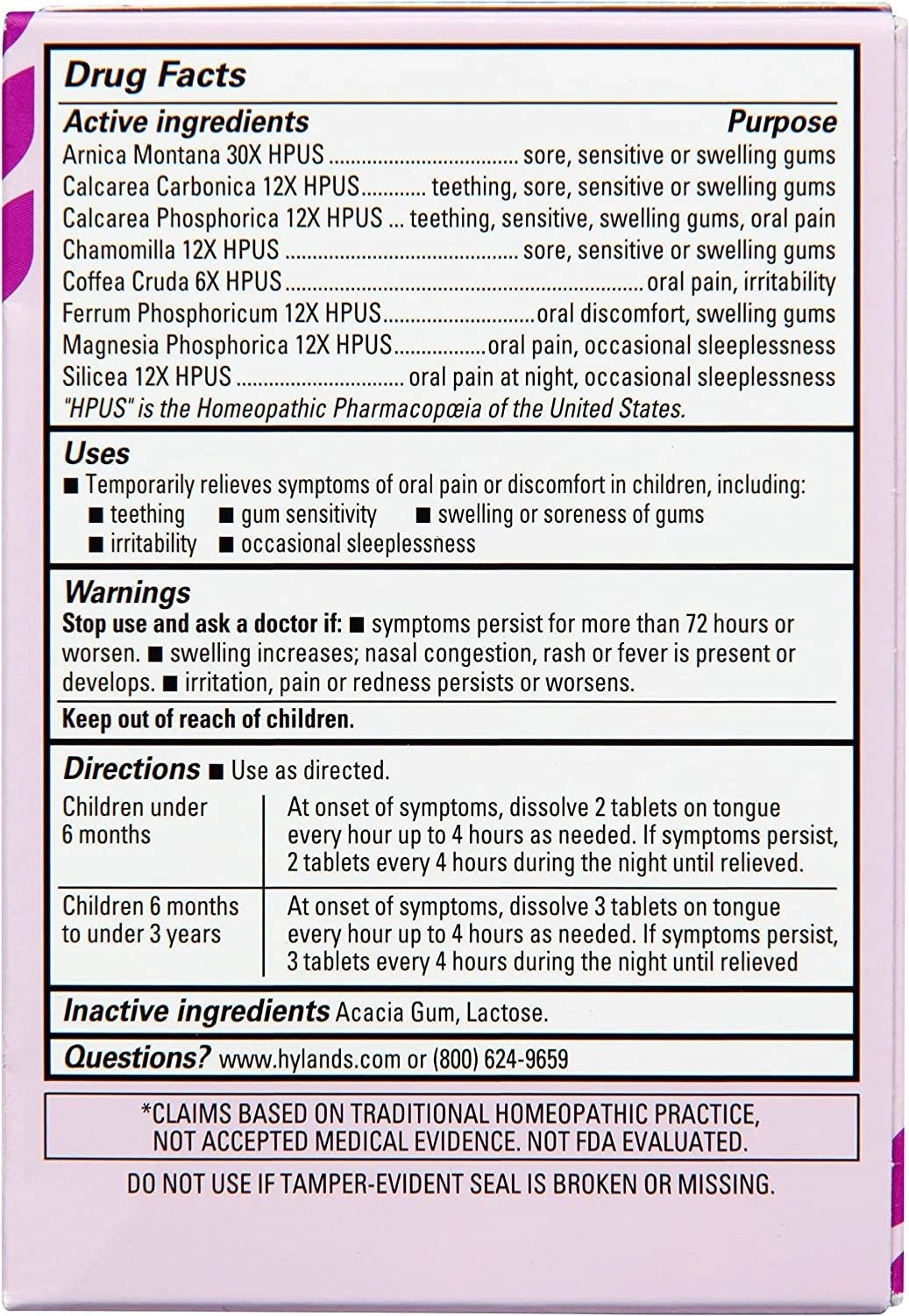 Hyland's Baby Oral Pain Relief Nighttime