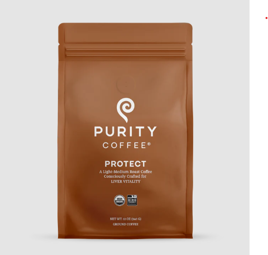 PROTECT: Medium Roasted Organic Ground Coffee, 12oz, Purity