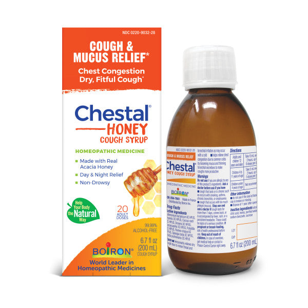 Chestal Honey Cough Syrup, Homeopathic Medicine For Cough & Chest Congestion, Boiron