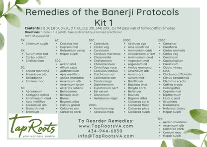 The Banerji Set - 200 Remedies of the Banerji Protocols, 2 Kits, 100 Remedies per Kit