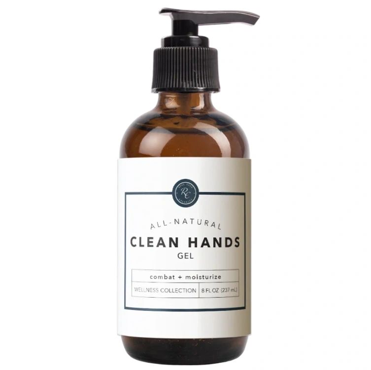 Clean Hands Gel, Combat + Moisturize, 8oz, Rowe Casa Organics