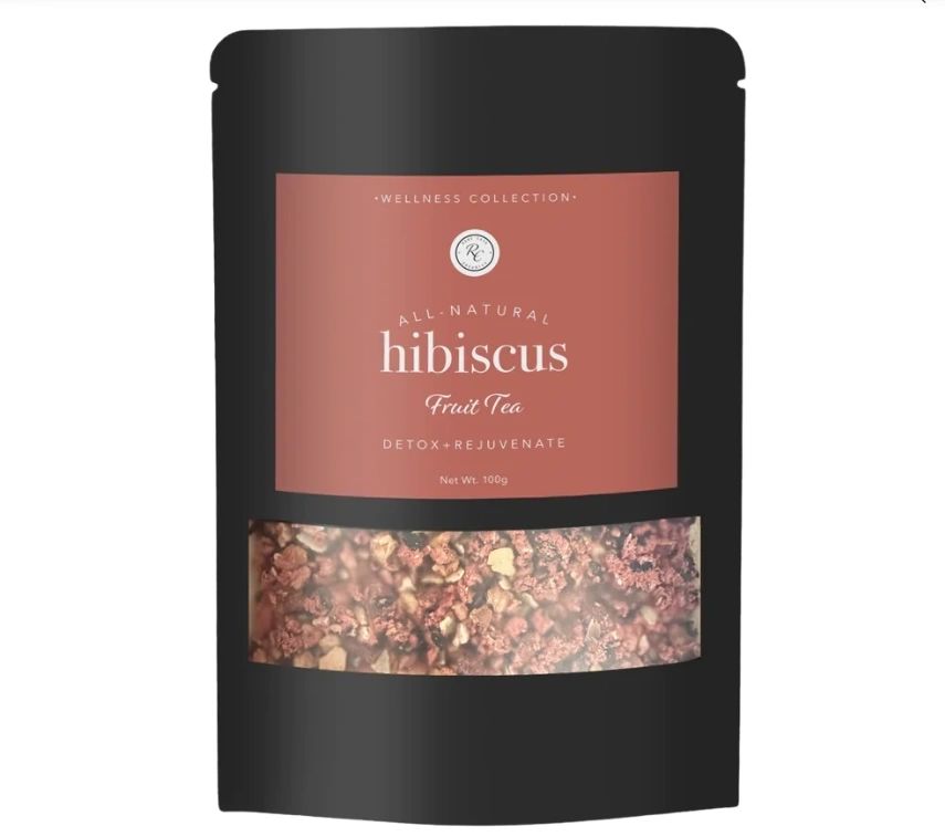 Hibiscus Fruit Herbal Tea, Detox + Rejuvenate, 100g, Rowe Casa Organics