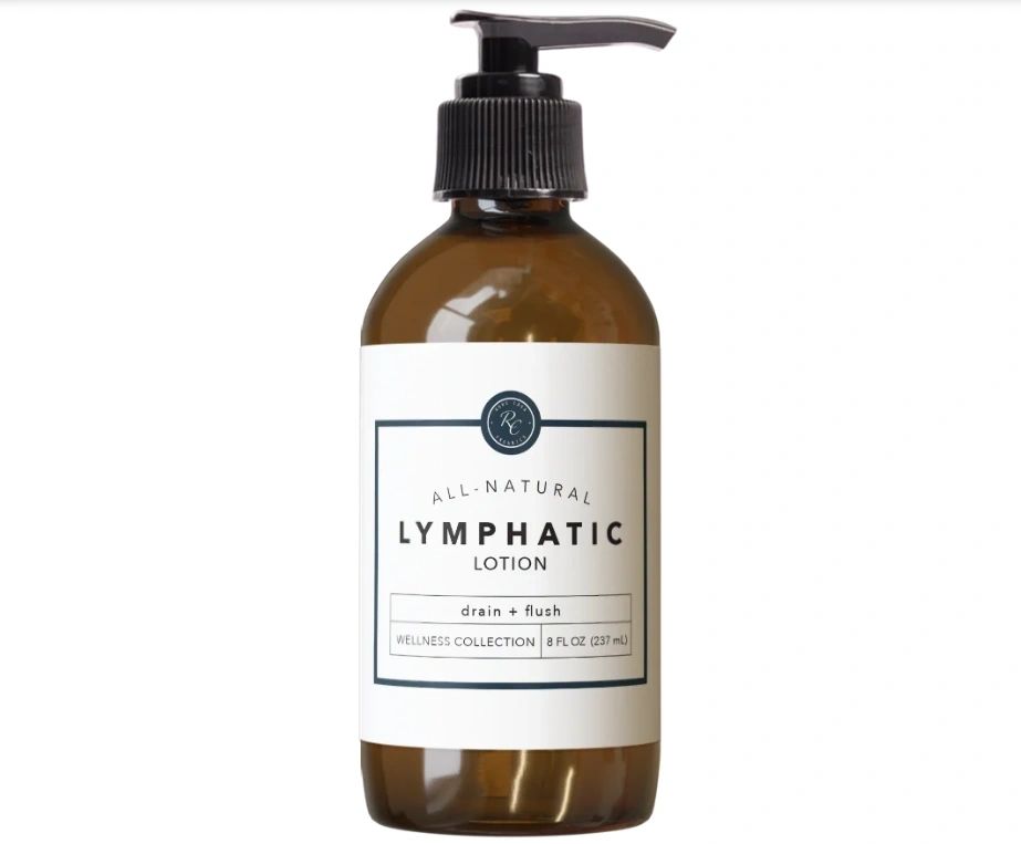 Lymphatic Lotion, Drain + Flush, 8oz, Rowe Casa Organics