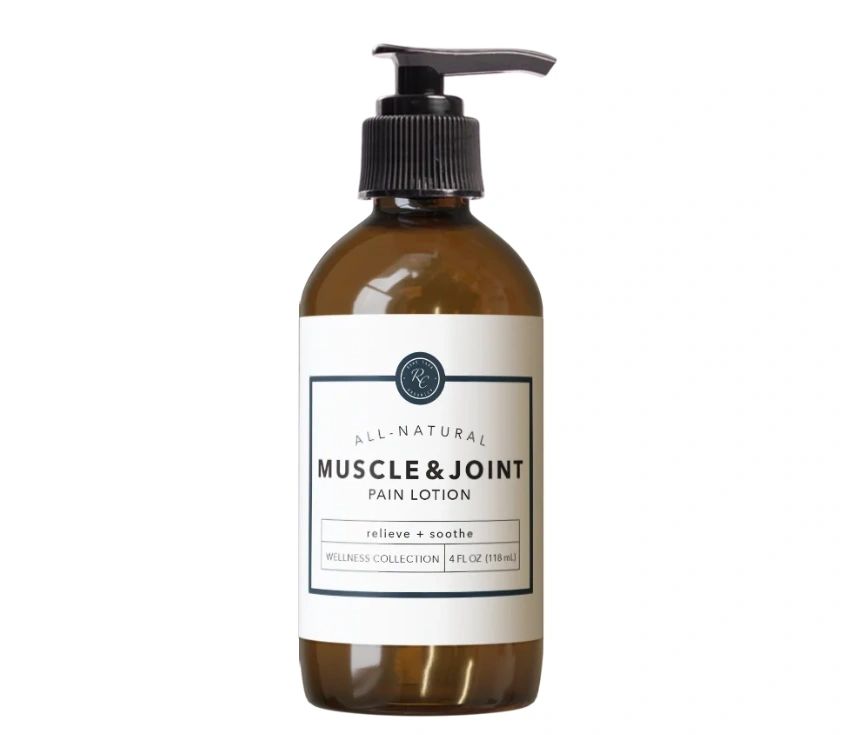 Muscle & Joint Pain Lotion, Relieve + Soothe, 4oz, Rowe Casa Organics