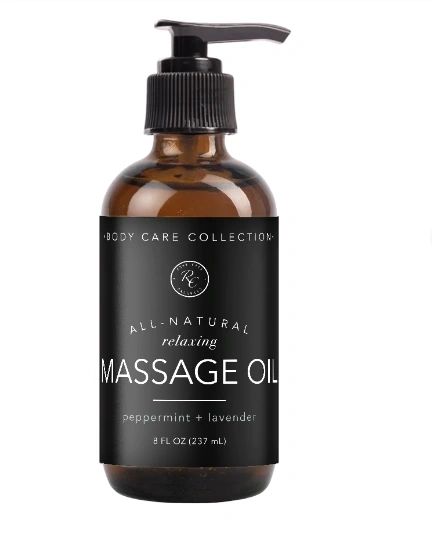 Relaxing Massage Oil, 8oz, Rowe Casa Organics