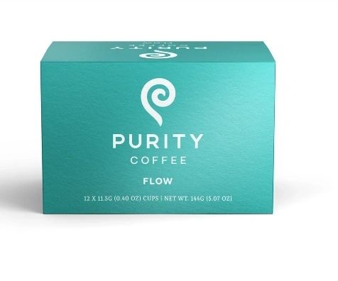 FLOW: Original Medium Roast Single-Serve Purity Pods, 12 K-Cups