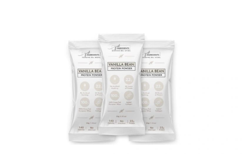 Vanilla Bean Protein Powder Just Ingredients - Individual Stick