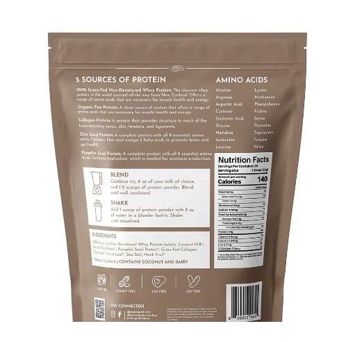 Chocolate Protein Powder, 30 Servings, Just Ingredients