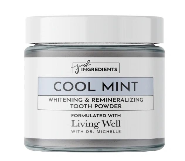 Whitening Remineralizing Tooth Powder (Mint), 2oz, Just Ingredients