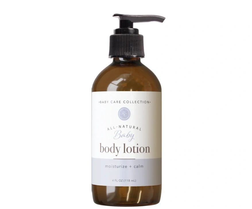 Baby Body Lotion, Moisturize + Calm, 4oz, Rowe Casa Organics