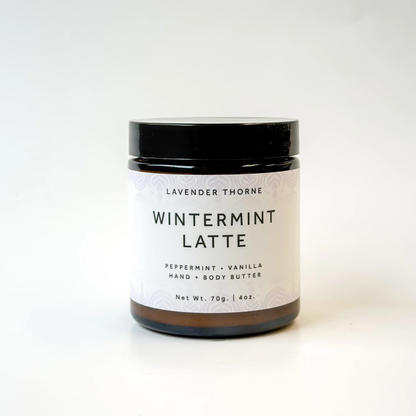 Wintermint Latte - Peppermint & Lavender Hand + Body Lotion, 4oz, Lavender Thorne