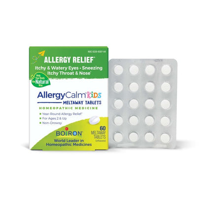 AllergyCalm Kids Meltaway Tablets, Homeopathic Medicine for Allergy Relief, Boiron