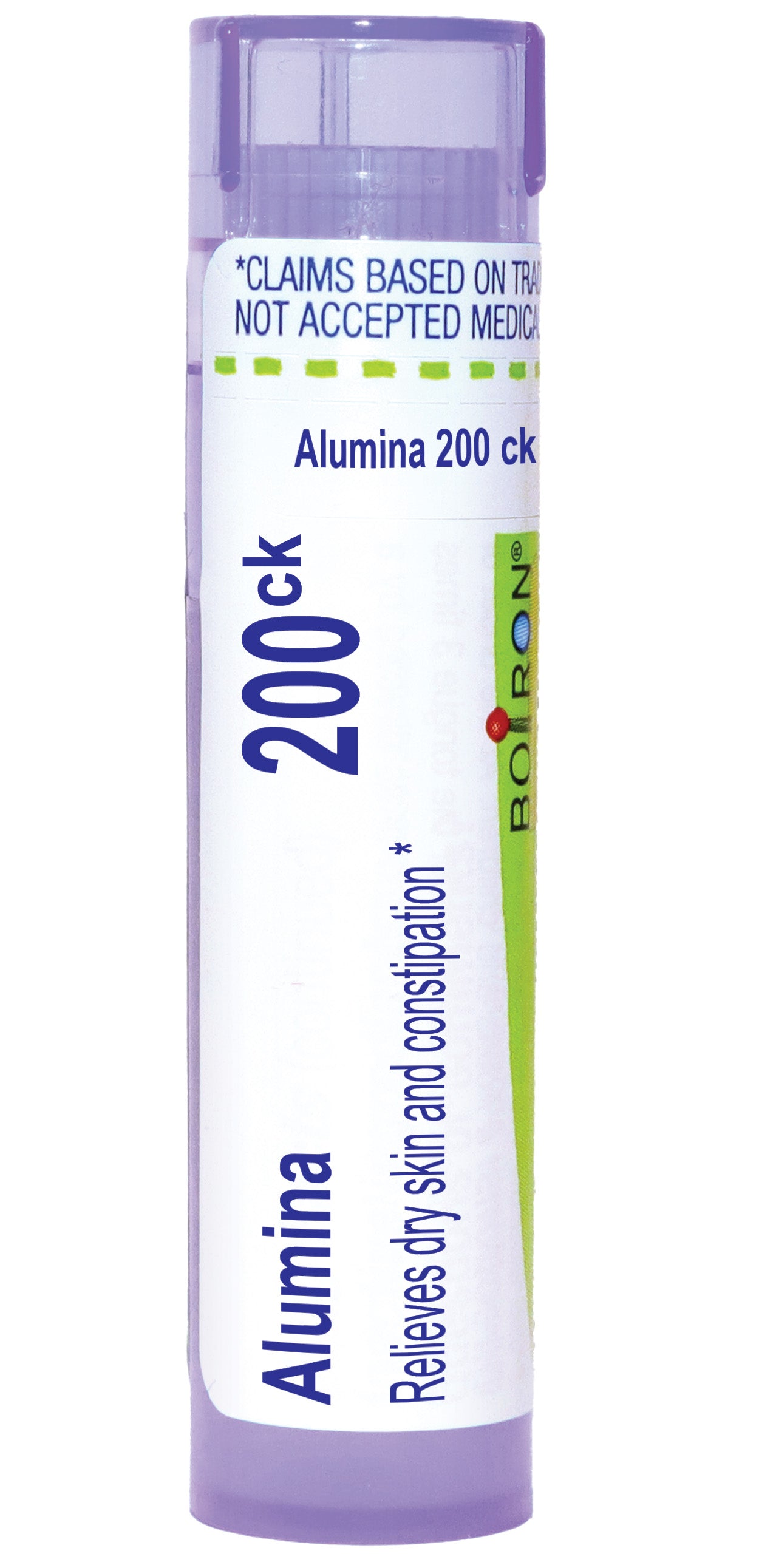 Alumina 30C, 200CK, Homeopathic Medicine for Dry Skin and Constipation, Boiron, 80 Pills (Pill Size #40)